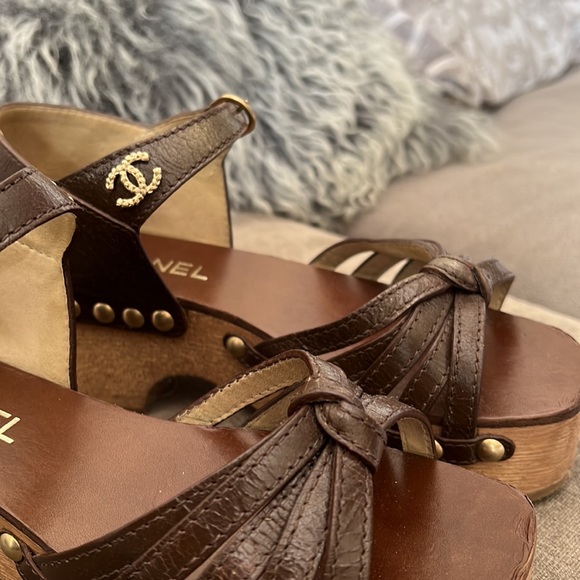Vintage Chanel Platform Sandals - Picture 2 of 4